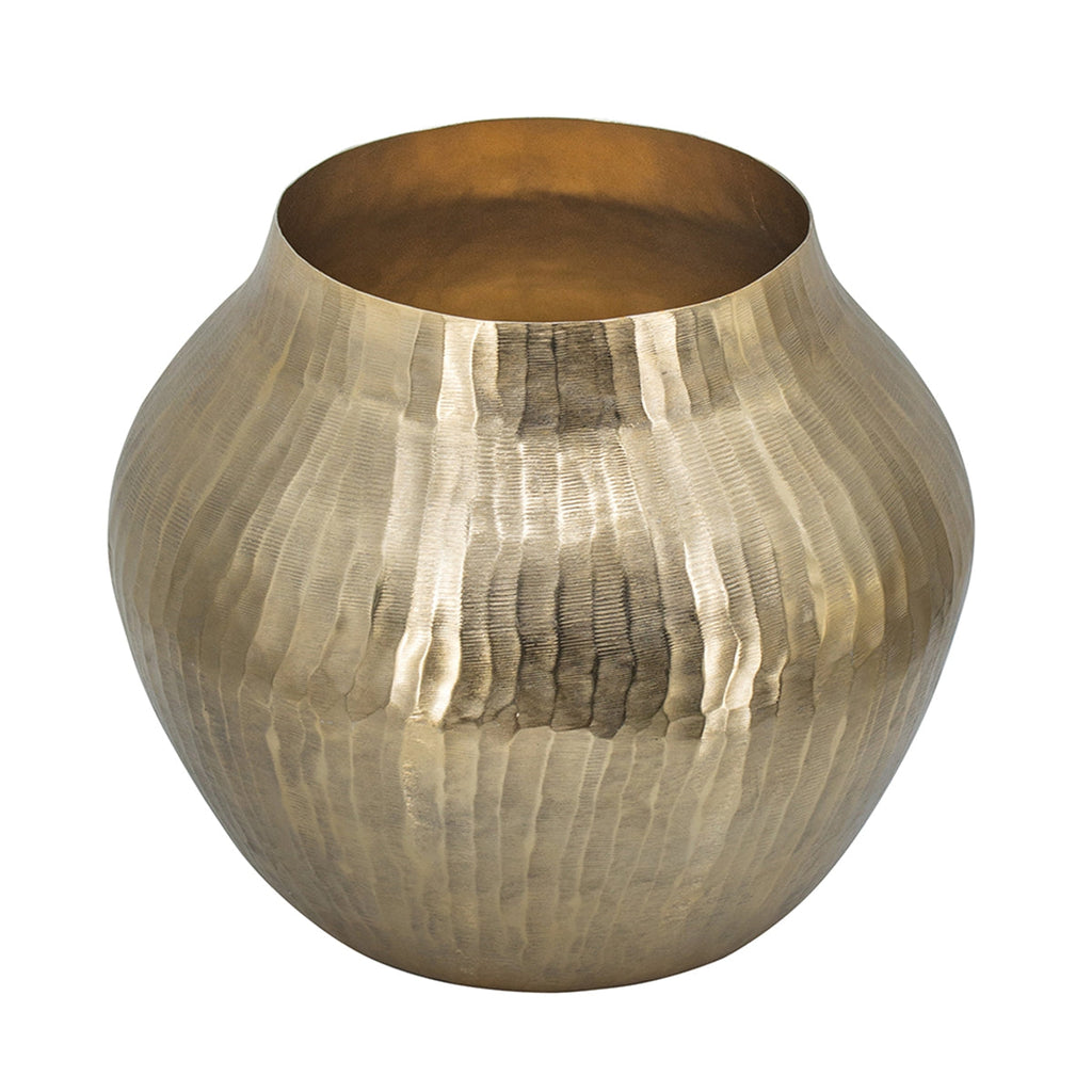 11.5" Aluminum Chisel Flower Vase