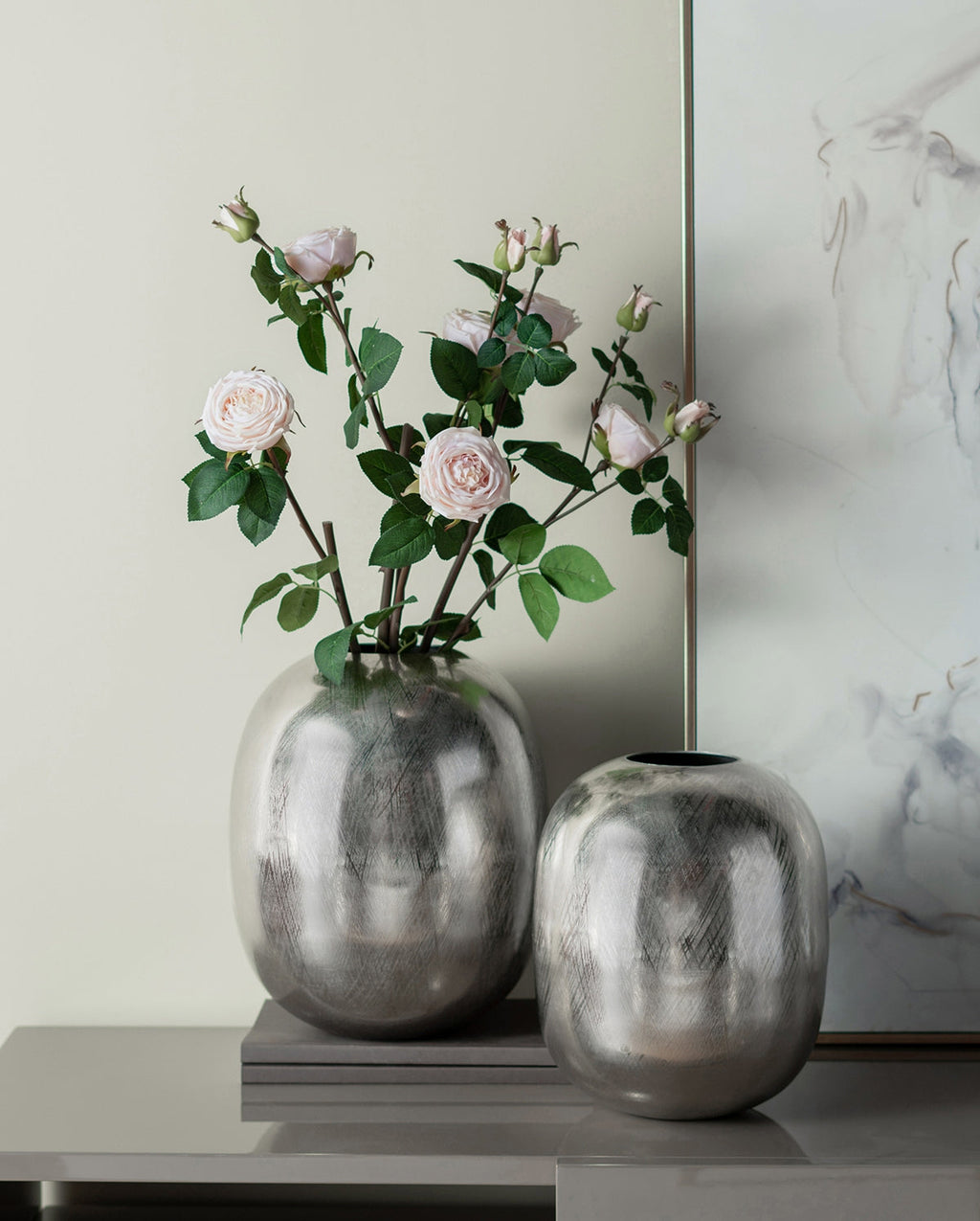 15" Aluminum Vase