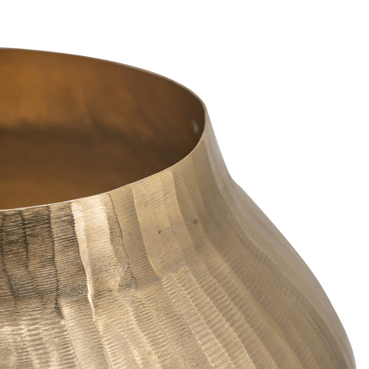11.5" Aluminum Chisel Flower Vase
