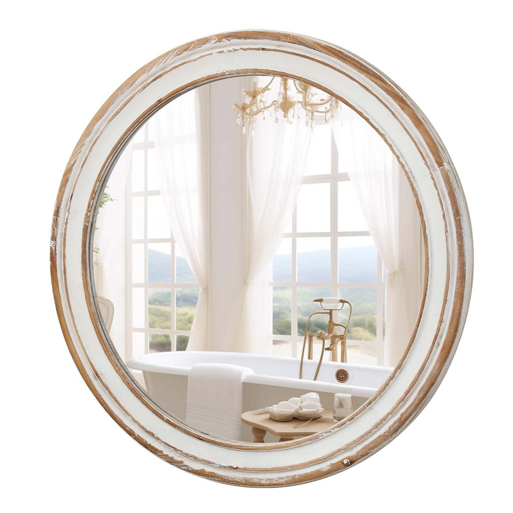 27.5 inches Round Farmhouse Wall Mirro