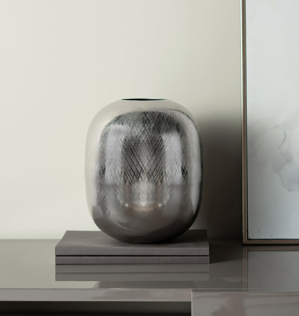 13" Aluminum Vase