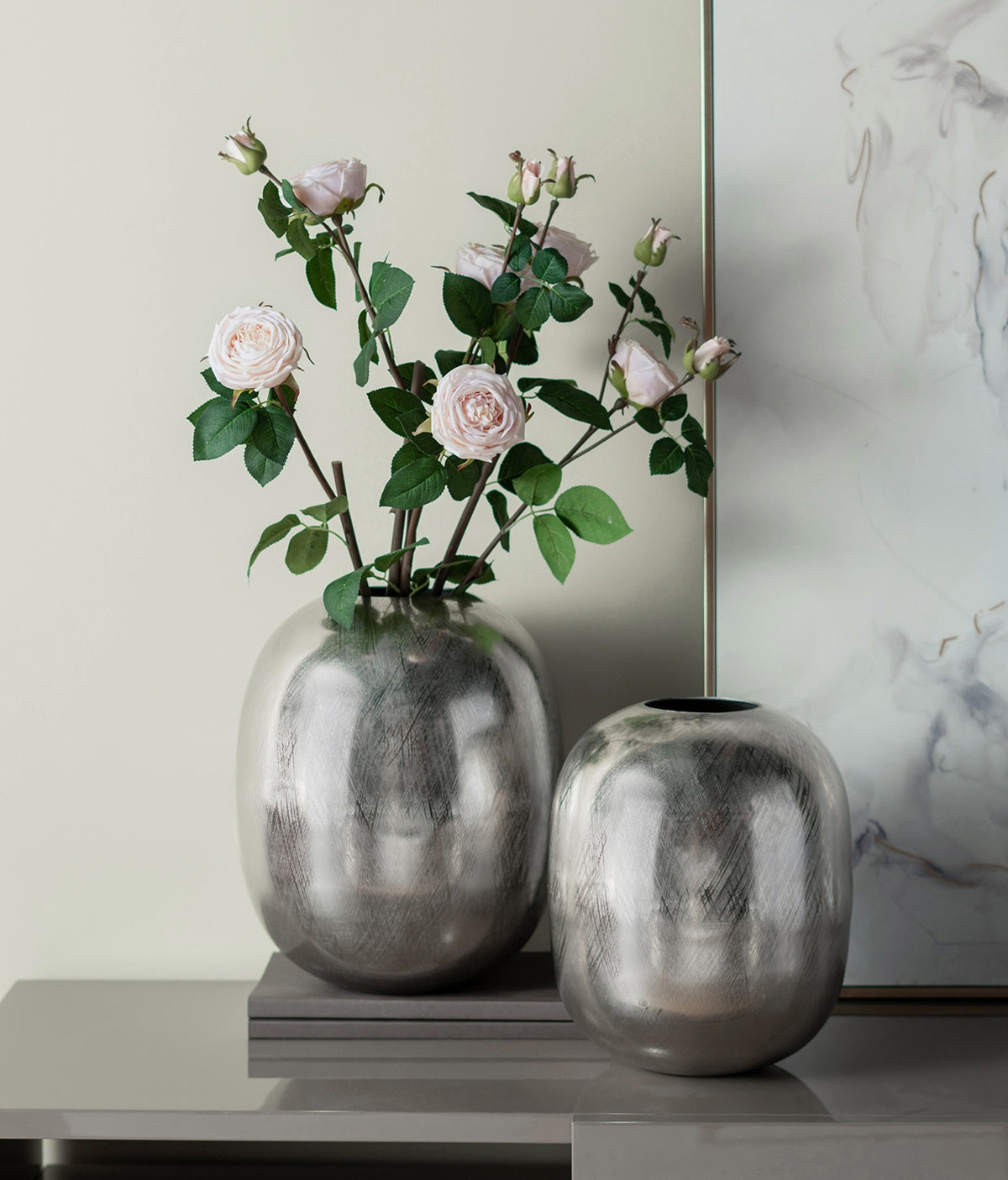 13" Aluminum Vase