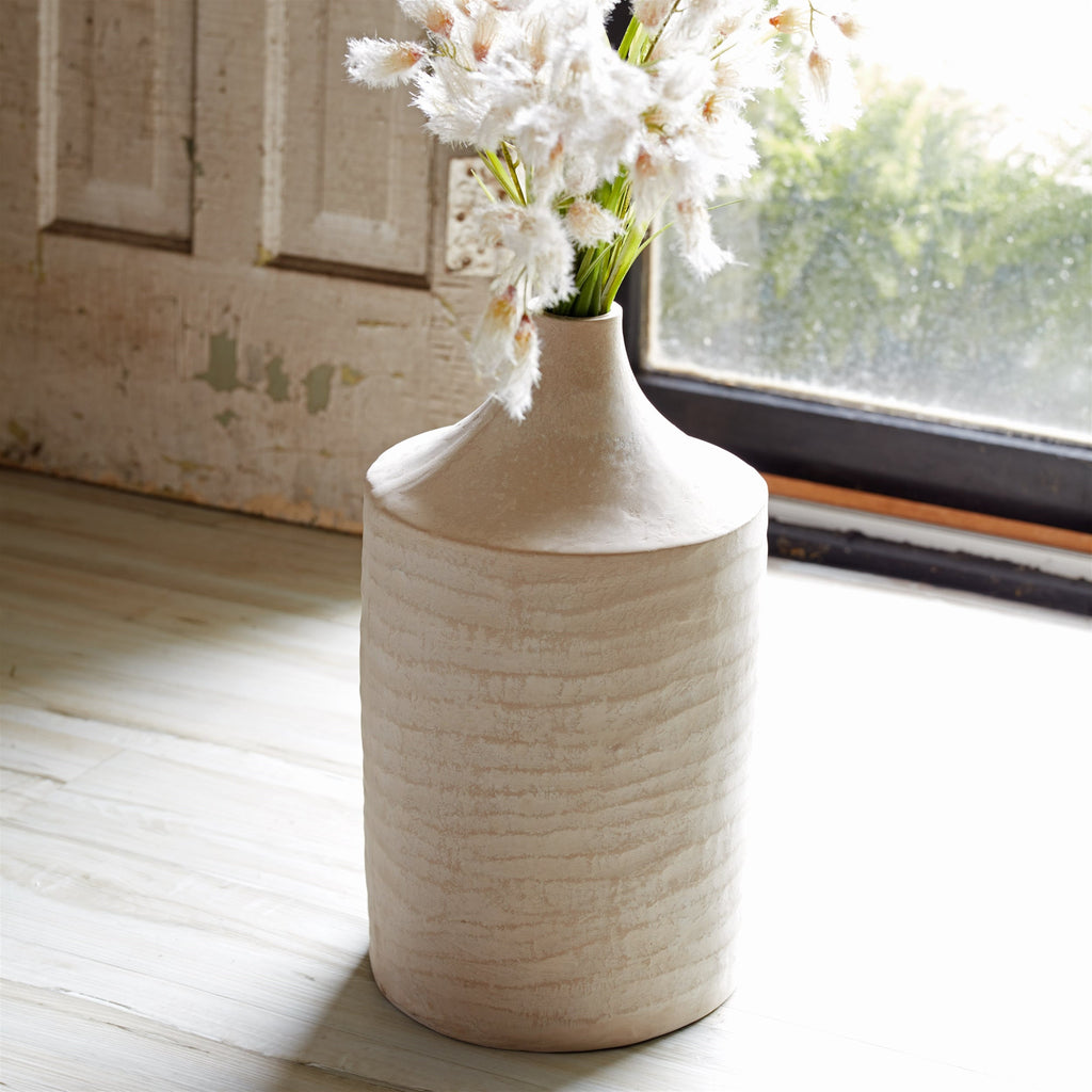 18" Recycled Paper Chalk Vase