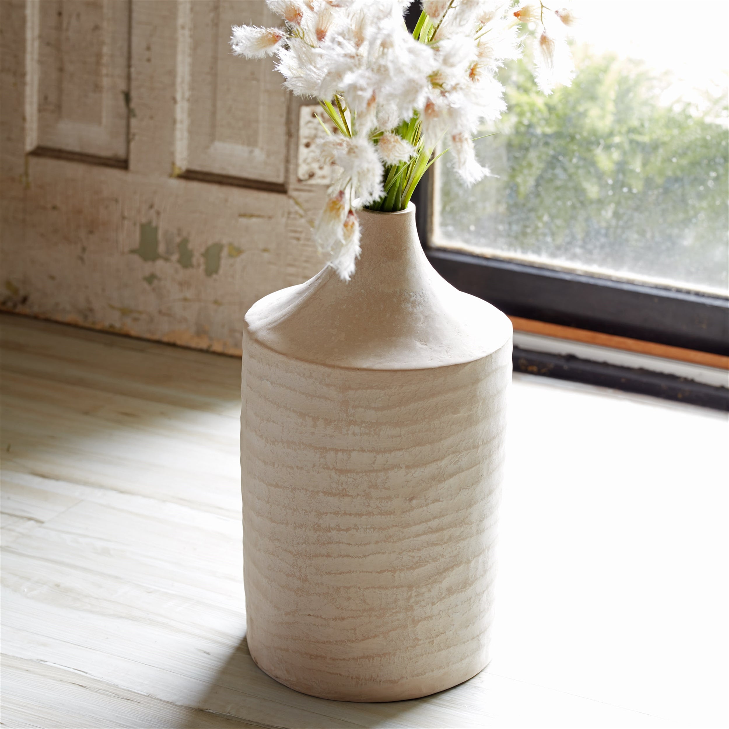 18" Recycled Paper Chalk Vase