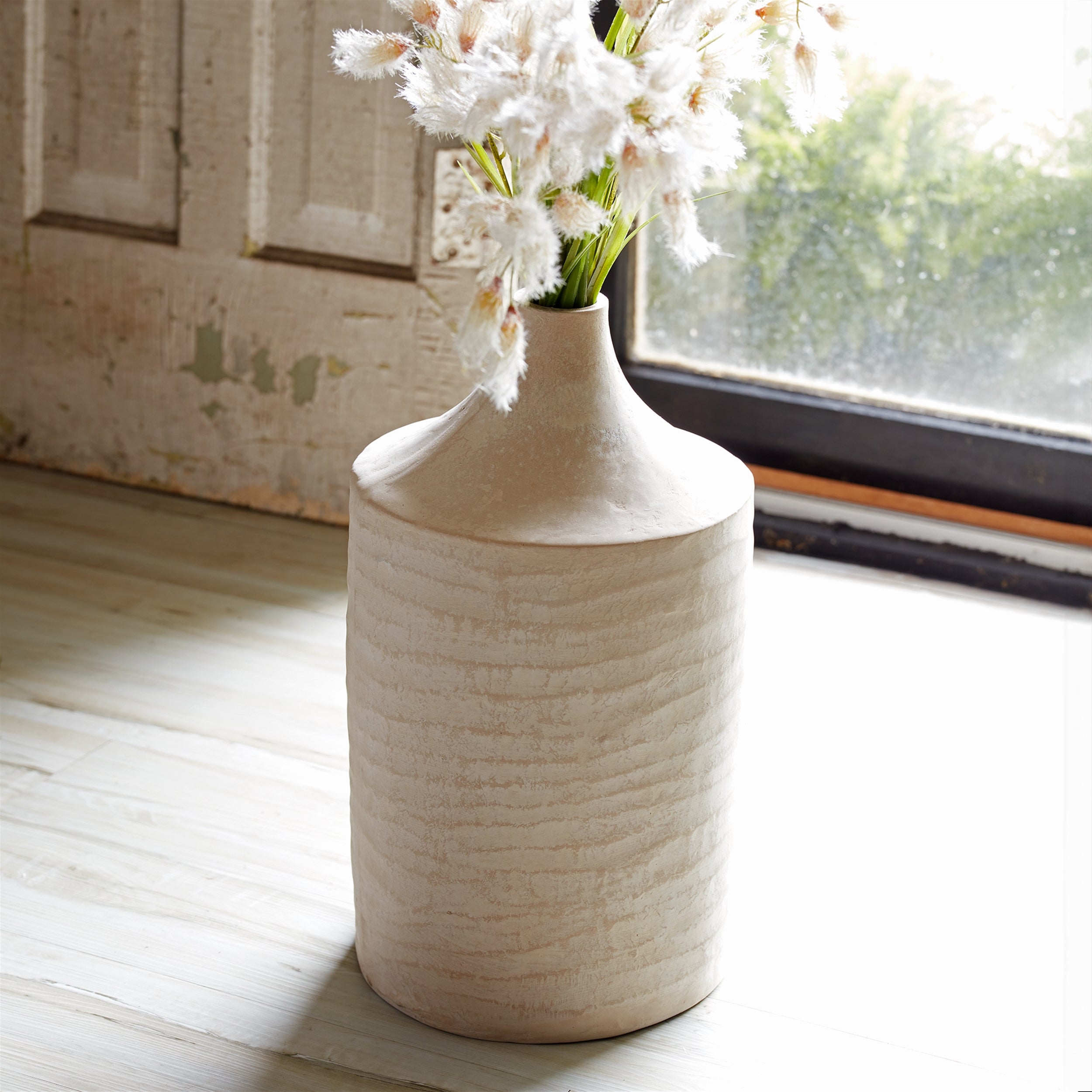 18" Recycled Paper Chalk Vase