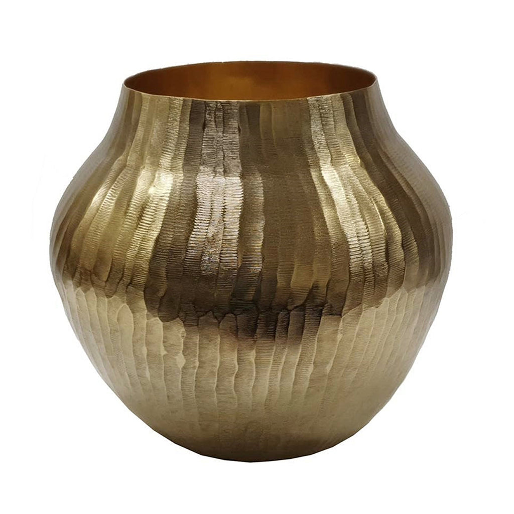 11.5" Aluminum Chisel Flower Vase