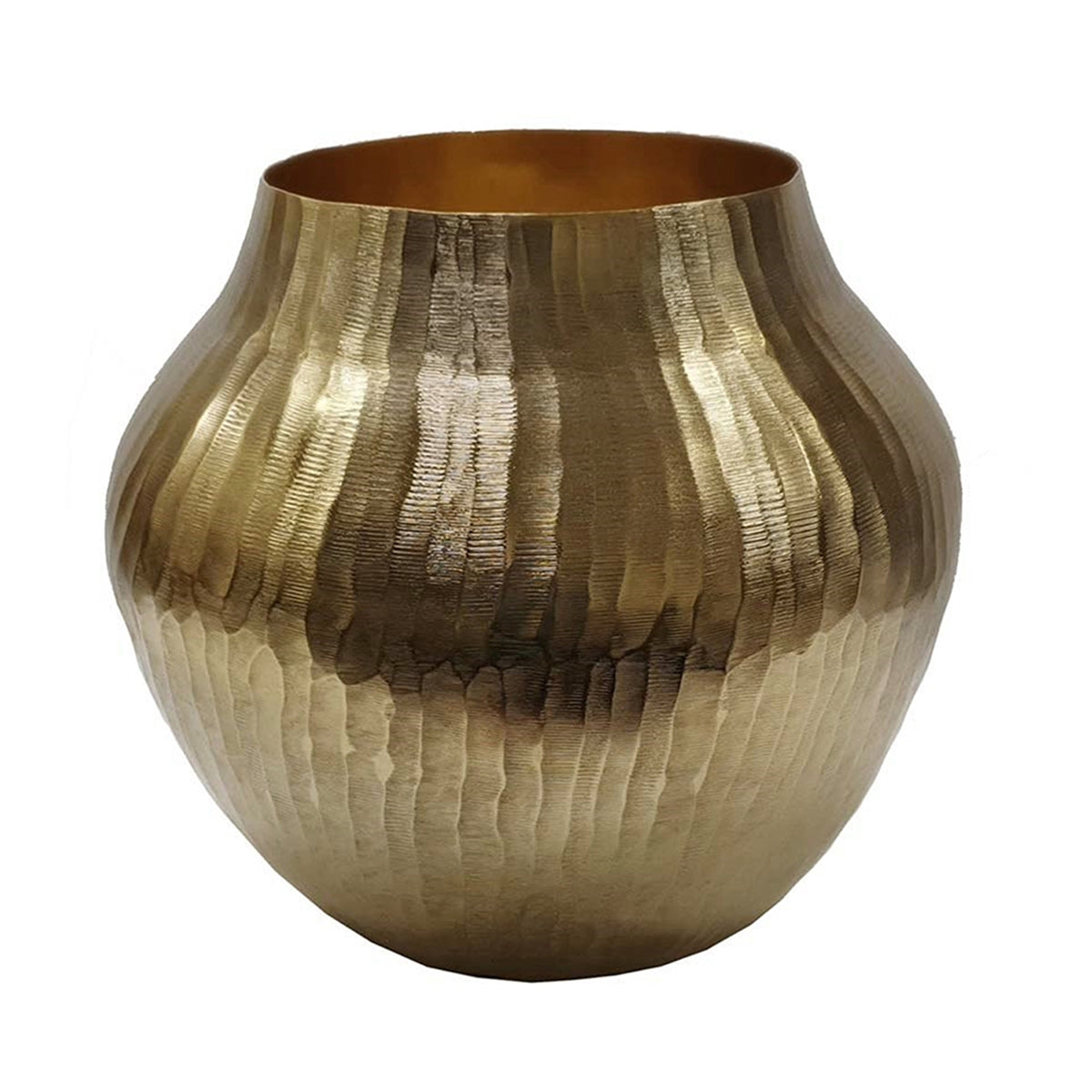 11.5" Aluminum Chisel Flower Vase