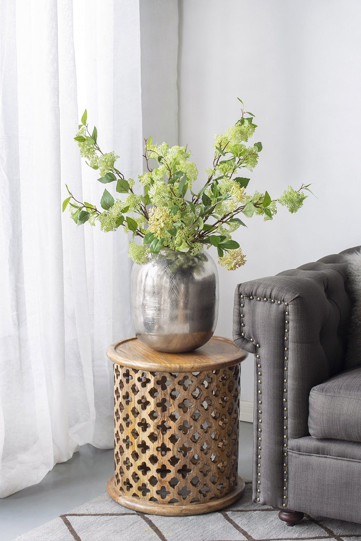13" Aluminum Vase