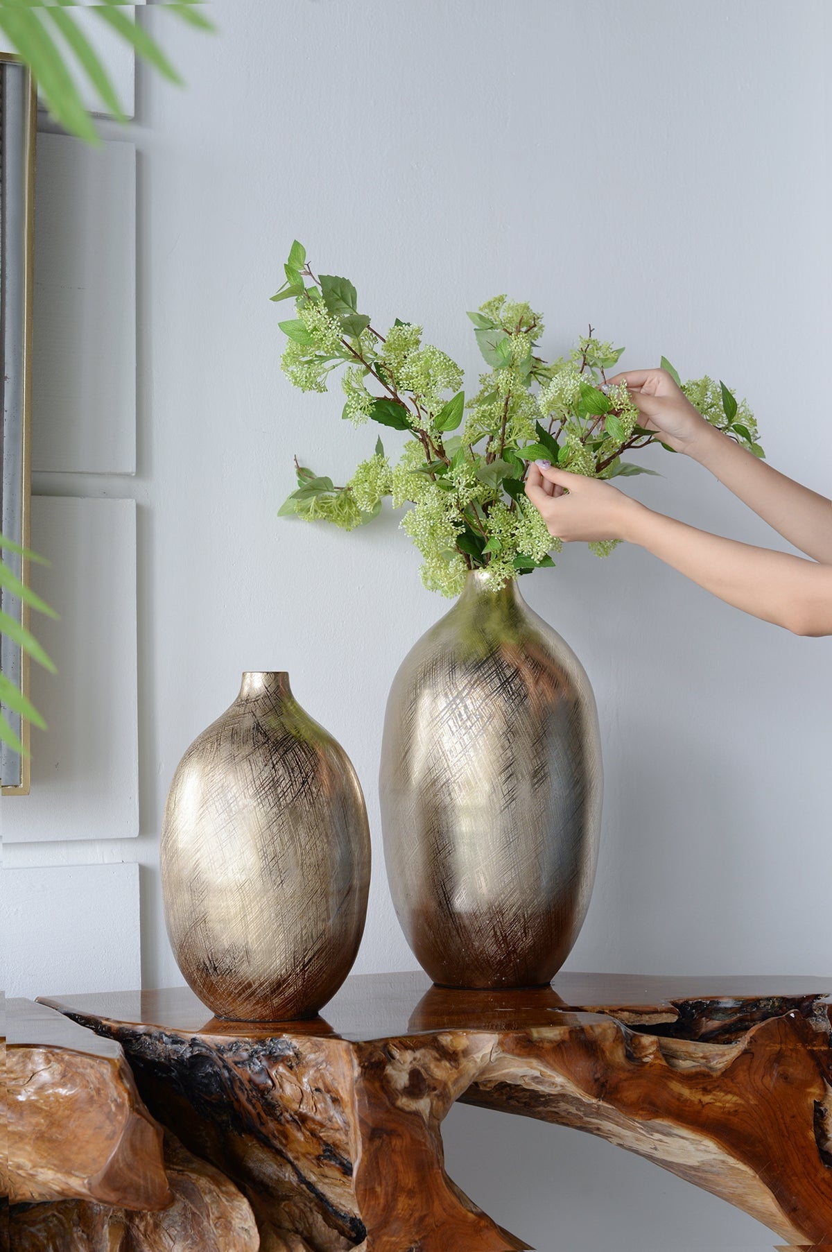 18.5" Aluminum Vase