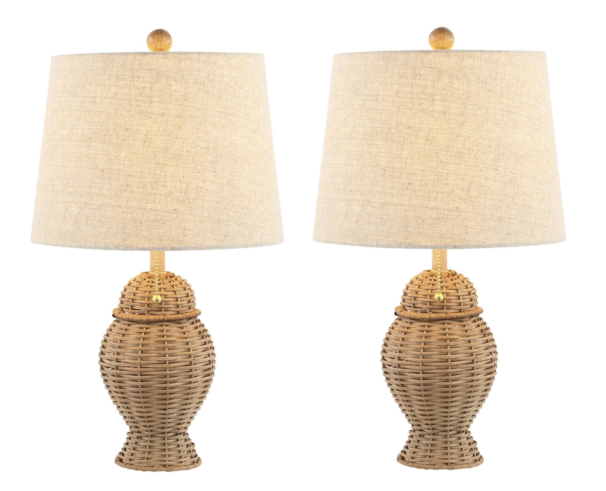 Margie Wicker Bohemian Rustic Iron LED Table Lamp